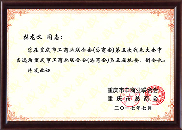 工商联第五届执委、副会长